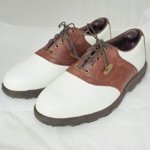 FootJoy Golf Saddle Shoes‎ Men's Size 10M Brown Leather Soft Joys Sierra 58891